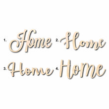 Load image into Gallery viewer, Home Sign Unfinished Wood Cutout Home Decor DIY

