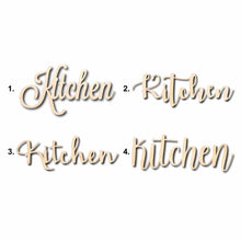 Load image into Gallery viewer, Kitchen Sign Unfinished Wood Cutout Home Decor DIY

