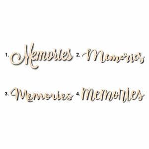 Memories Sign Unfinished Wood Cutout Home Decor DIY