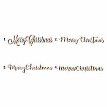 Load image into Gallery viewer, Merry Christmas Sign Unfinished Wood Cutout Home Decor DIY
