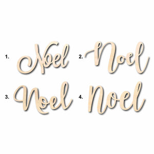Noel Sign Unfinished Wood Cutout Home Decor DIY