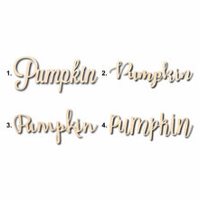 Load image into Gallery viewer, Pumpkin Sign Unfinished Wood Cutout Home Decor DIY
