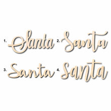 Load image into Gallery viewer, Santa Sign Unfinished Wood Cutout Home Decor DIY
