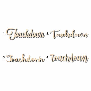 Touchdown Sign Unfinished Wood Cutout Home Decor DIY