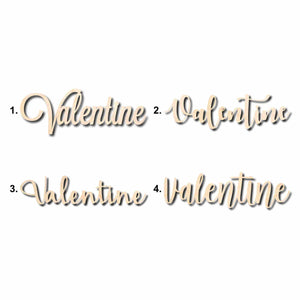 Valentine Sign Unfinished Wood Cutout Home Decor DIY