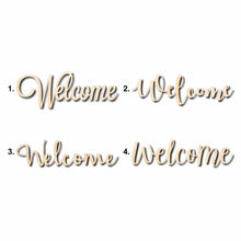 Load image into Gallery viewer, Welcome Sign Unfinished Wood Cutout Home Decor DIY
