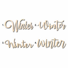 Load image into Gallery viewer, Winter Sign Unfinished Wood Cutout Home Decor DIY
