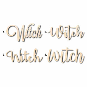 Witch Sign Unfinished Wood Cutout Home Decor DIY