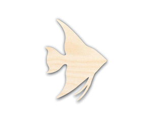 Unfinished Wood Angelfish Shape - Craft - up to 36"
