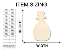 Load image into Gallery viewer, Unfinished Wood Apothecary Potion Bottle Shape - Craft - up to 36&quot;
