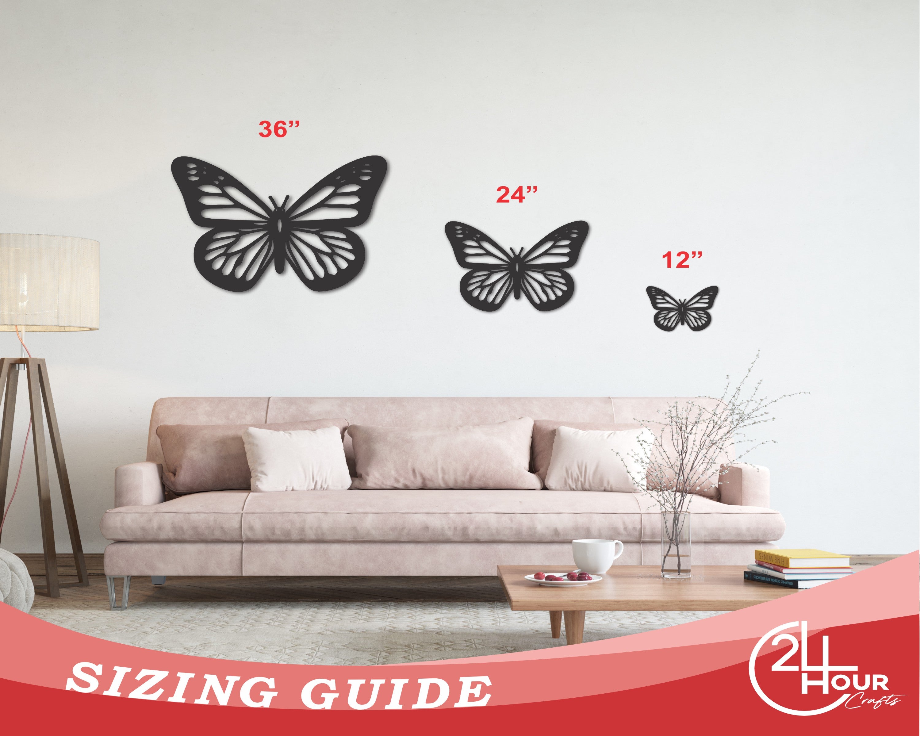 Metal Butterfly Wall Sign | Metal Butterfly Wall Plaque | Butterfly Wall Art | 15 Color Options