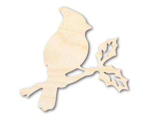 Unfinished Wood Bird on Branch Shape - Craft - up to 36"