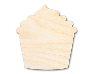 Unfinished Wood Cupcake Shape - Craft - up to 36"