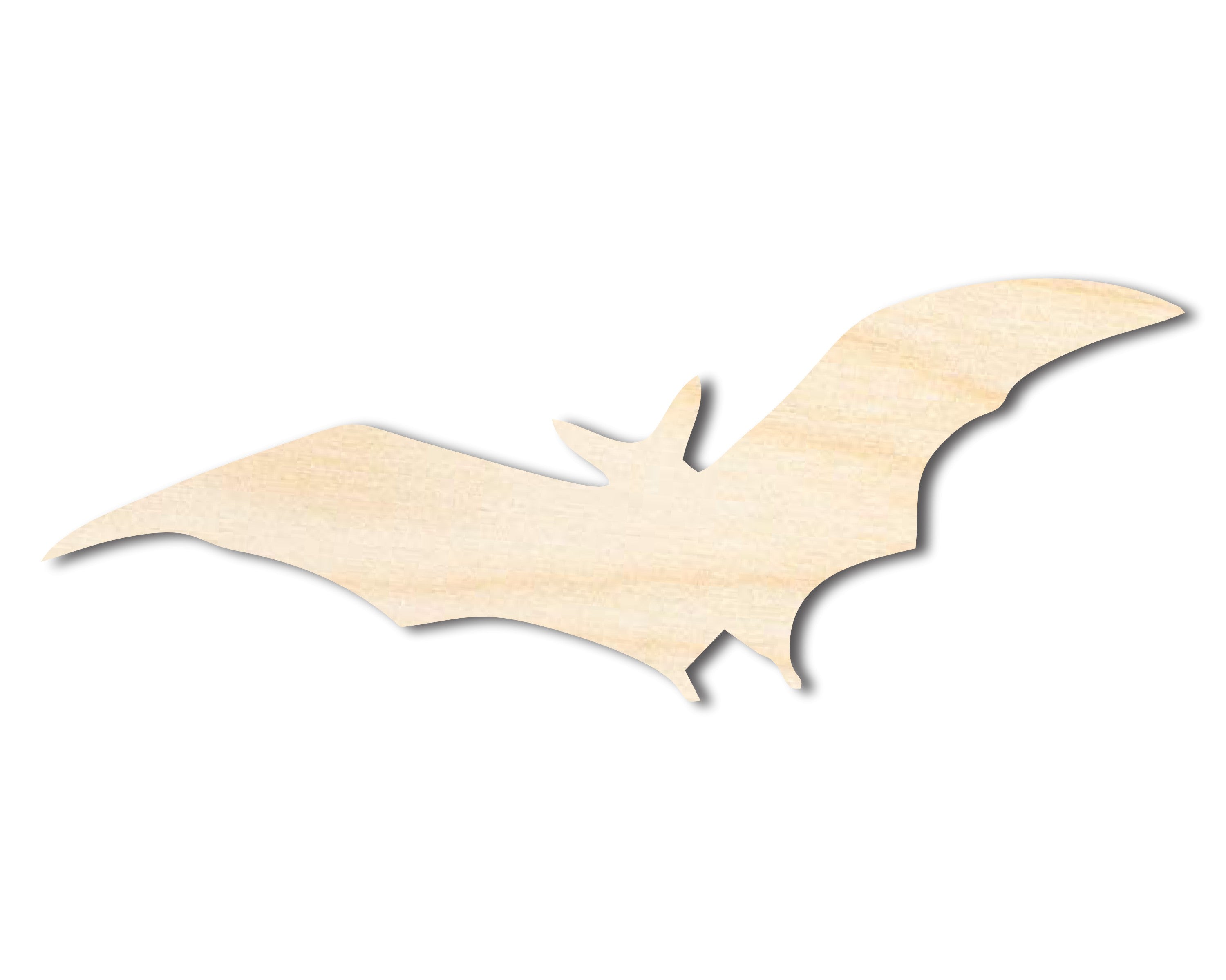 Unfinished Wood Flying Bat Shape - Craft - up to 36