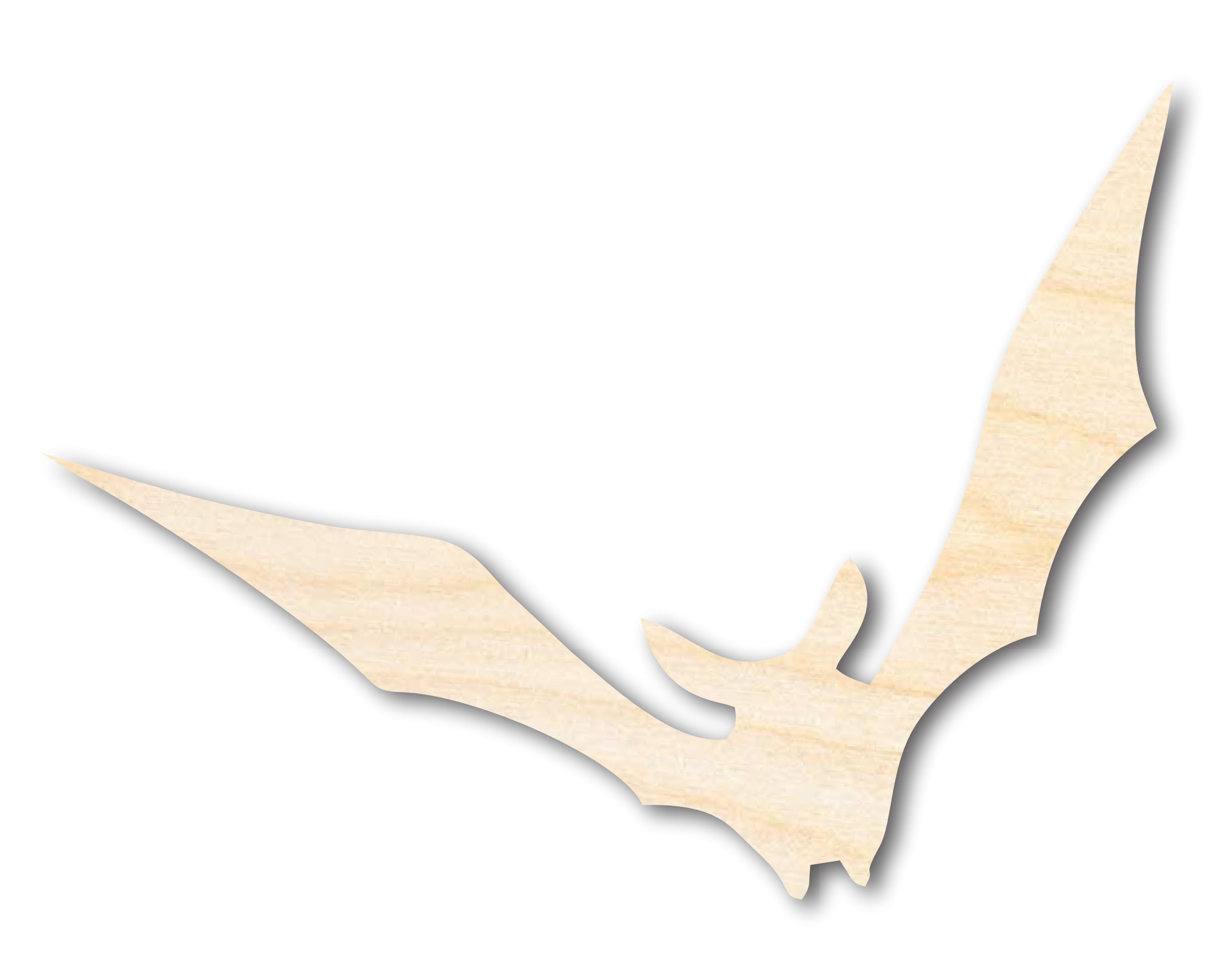 Unfinished Wood Vampire Bat Shape - Craft - up to 36