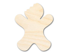 Load image into Gallery viewer, Unfinished Wood Gingerbread Bite Shape - Craft - up to 36&quot;

