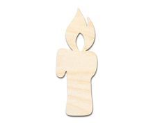 Load image into Gallery viewer, Unfinished Wood Candle Shape - Craft - up to 36&quot;
