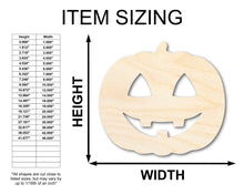 Load image into Gallery viewer, Unfinished Wood Happy Pumpkin Shape - Craft - up to 36&quot;
