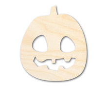 Load image into Gallery viewer, Unfinished Wood Carved Pumpkin Shape - Craft - up to 36&quot;
