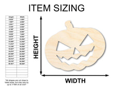 Load image into Gallery viewer, Unfinished Wood Jack-O-Lantern Shape - Craft - up to 36&quot;
