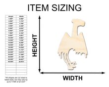 Load image into Gallery viewer, Unfinished Wood Jersey Devil Shape - Craft - up to 36&quot;
