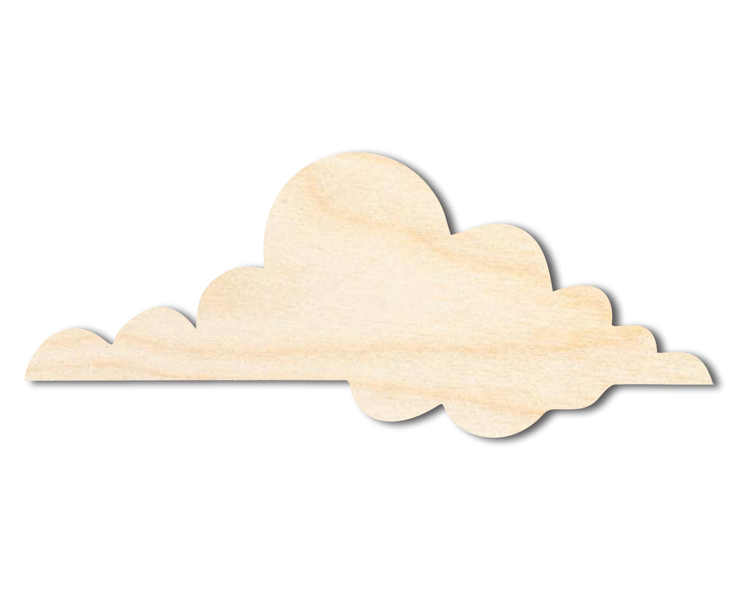 Unfinished Wood Large Cloud Shape - Craft - up to 36
