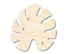 Load image into Gallery viewer, Unfinished Wood Monstera Leaf Shape - Craft - up to 36&quot;

