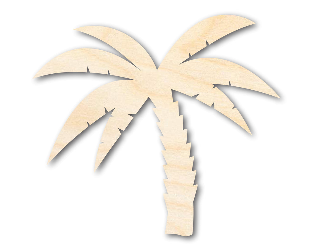 Unfinished Wood Palm Tree Shape - Craft - up to 36