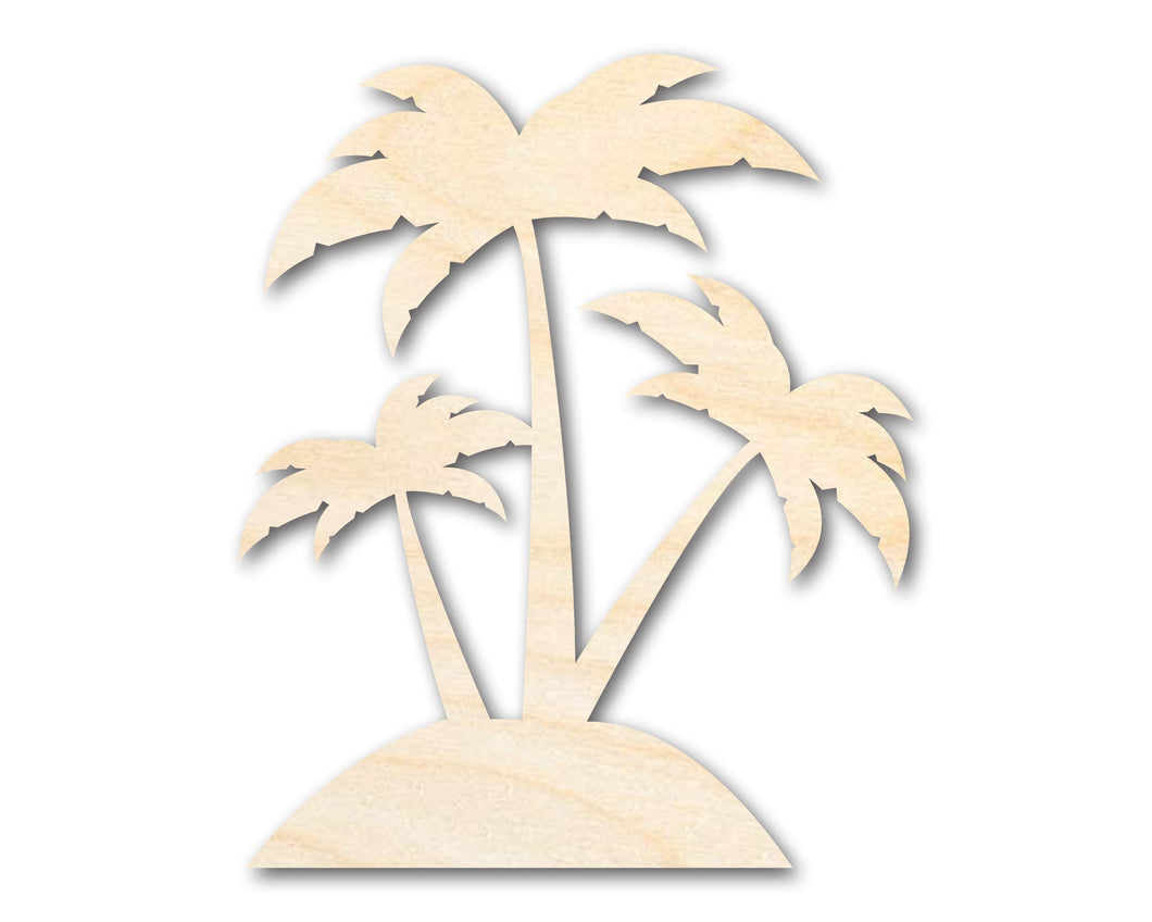 Unfinished Wood Palm Trees Shape - Craft - up to 36