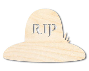 Unfinished Wood RIP Grave Shape - Craft - up to 36"