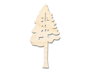 Unfinished Wood Sequoia Tree Shape - Craft - up to 36"