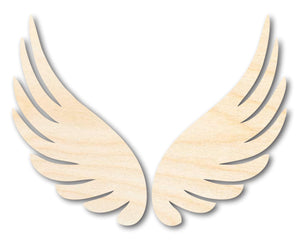 Unfinished Wood Angel Wings Shape - Craft - up to 36"