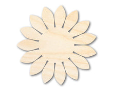 Load image into Gallery viewer, Unfinished Wood Sunflower Shape - Craft - up to 36&quot;
