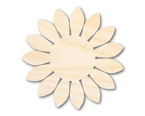 Unfinished Wood Sunflower Shape - Craft - up to 36"