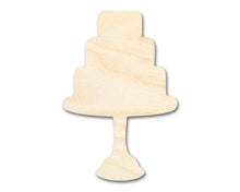 Load image into Gallery viewer, Unfinished Wood Tiered Cake Shape - Craft - up to 36&quot;
