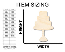 Load image into Gallery viewer, Unfinished Wood Tiered Cake Shape - Craft - up to 36&quot;
