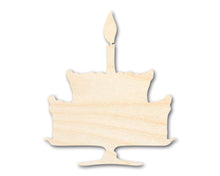 Load image into Gallery viewer, Unfinished Wood Party Cake Shape - Craft - up to 36&quot;
