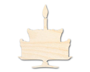 Unfinished Wood Party Cake Shape - Craft - up to 36"