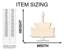 Load image into Gallery viewer, Unfinished Wood Party Cake Shape - Craft - up to 36&quot;
