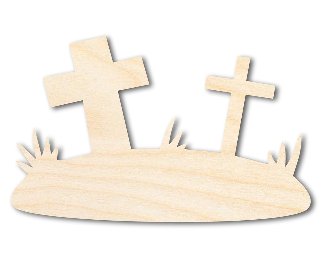 Unfinished Wood Graveyard Shape - Craft - up to 36