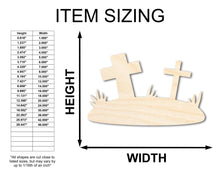 Load image into Gallery viewer, Unfinished Wood Graveyard Shape - Craft - up to 36&quot;
