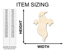 Load image into Gallery viewer, Unfinished Wood Ghost Shape - Craft - up to 36&quot;
