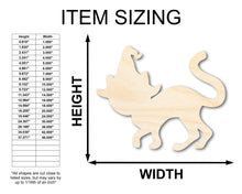 Load image into Gallery viewer, Unfinished Wood Wizard Cat Shape - Craft - up to 36&quot;
