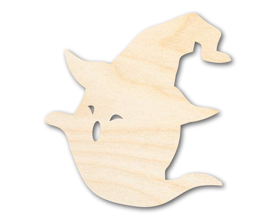 Unfinished Wood Witch Ghost Shape - Craft - up to 36