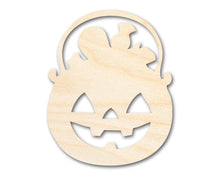 Load image into Gallery viewer, Unfinished Wood Candy Jack-O-Lantern Shape - Craft - up to 36&quot;
