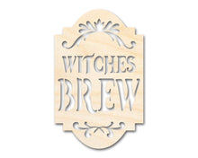 Load image into Gallery viewer, Unfinished Wood Witches Brew Shape - Craft - up to 36&quot;
