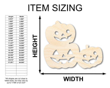 Load image into Gallery viewer, Unfinished Wood Pumpkin Stack Shape - Craft - up to 36&quot;
