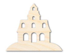 Load image into Gallery viewer, Unfinished Wood Halloween House Shape - Craft - up to 36&quot;
