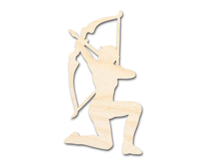 Unfinished Wood Elven Archer Shape - Craft - up to 36"