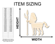 Load image into Gallery viewer, Unfinished Wood Centaur Shape - Craft - up to 36&quot;
